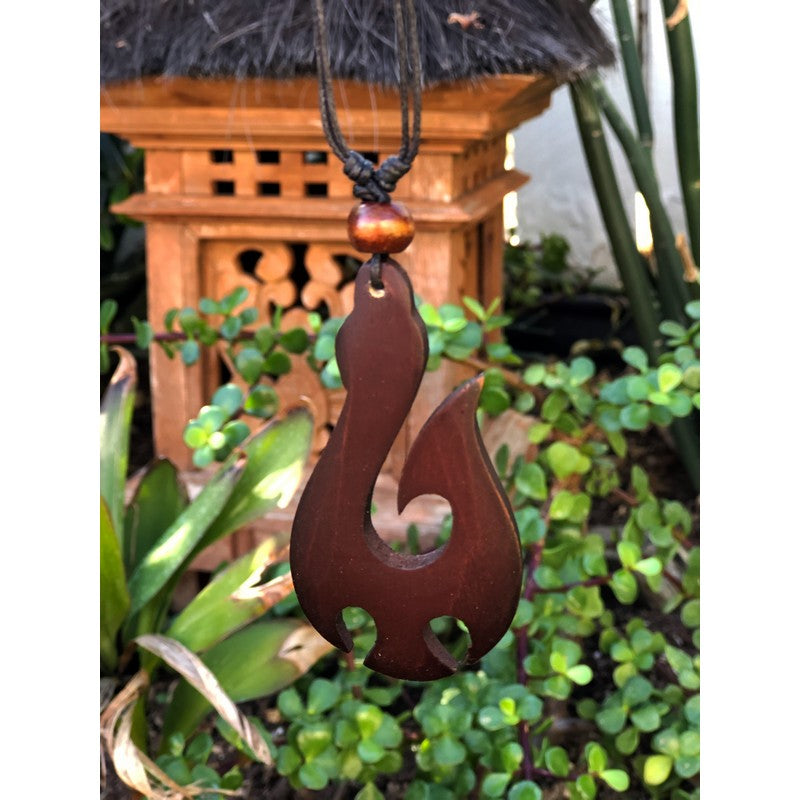 Wooden Hei-Matau Necklace