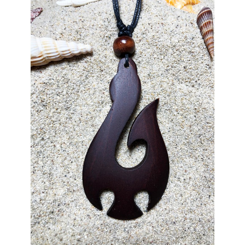 Wooden Hei-Matau Necklace