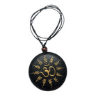 Om Circle Wooden Necklace