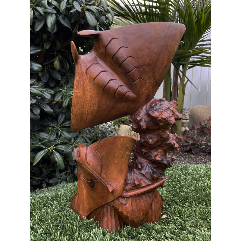 Manta Ray 20" | Sea Life Carving