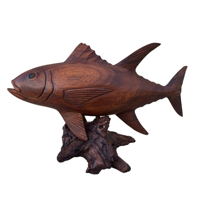 Yellowfin Tuna on Stand 15" | Sea Life Carving
