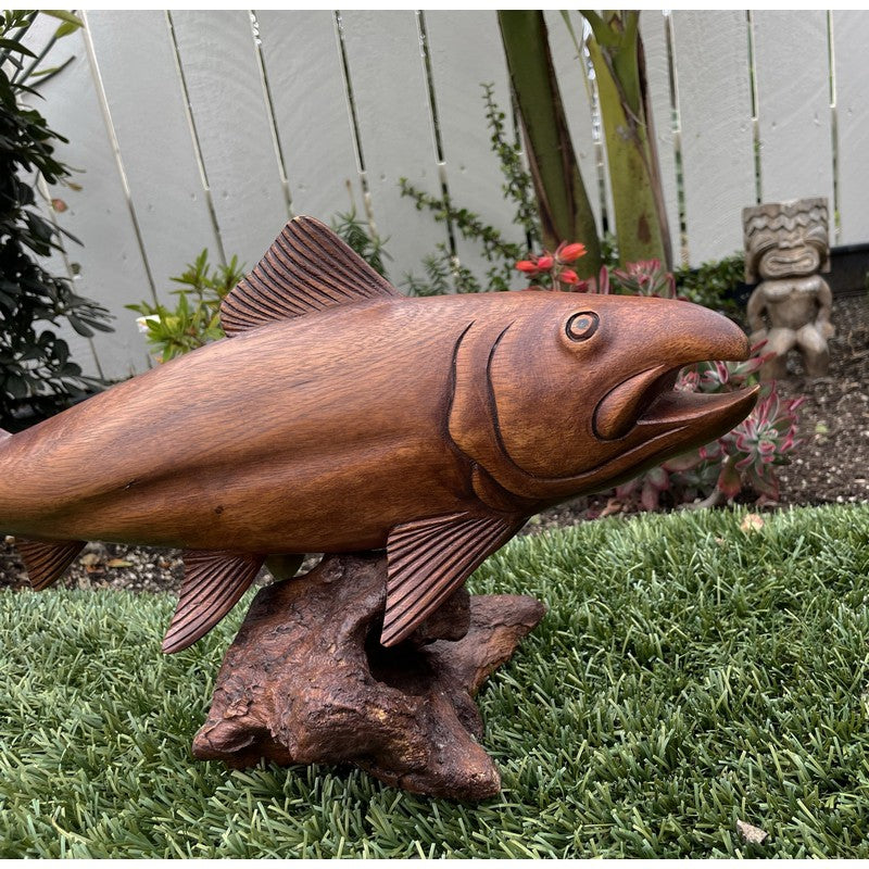 Fish Carving on Stand 20"