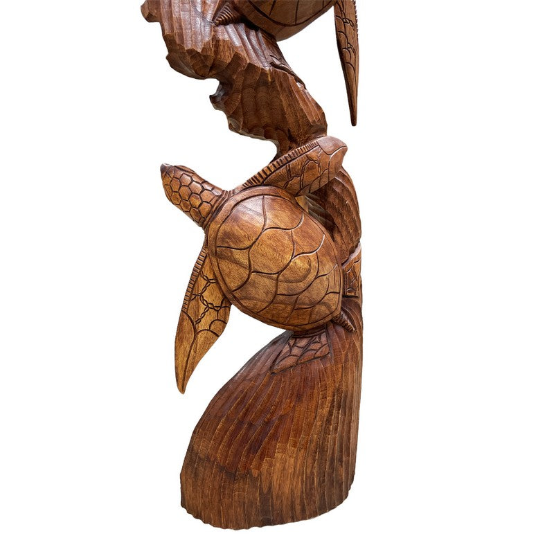 Standing Hawaiian Sea Turtle 40 " | Ocean Life Carving