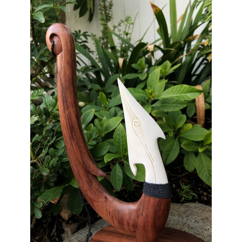 Polynesian Fish Hook w/ Engravings | Hawaiian Home