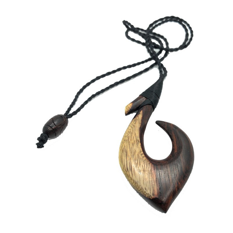 Hawaiian Fish Hook Necklace by Austaras - Necklace Pendant for