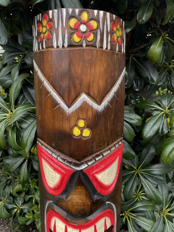 Luck with Plumeria | Hawaiian Mask 20"