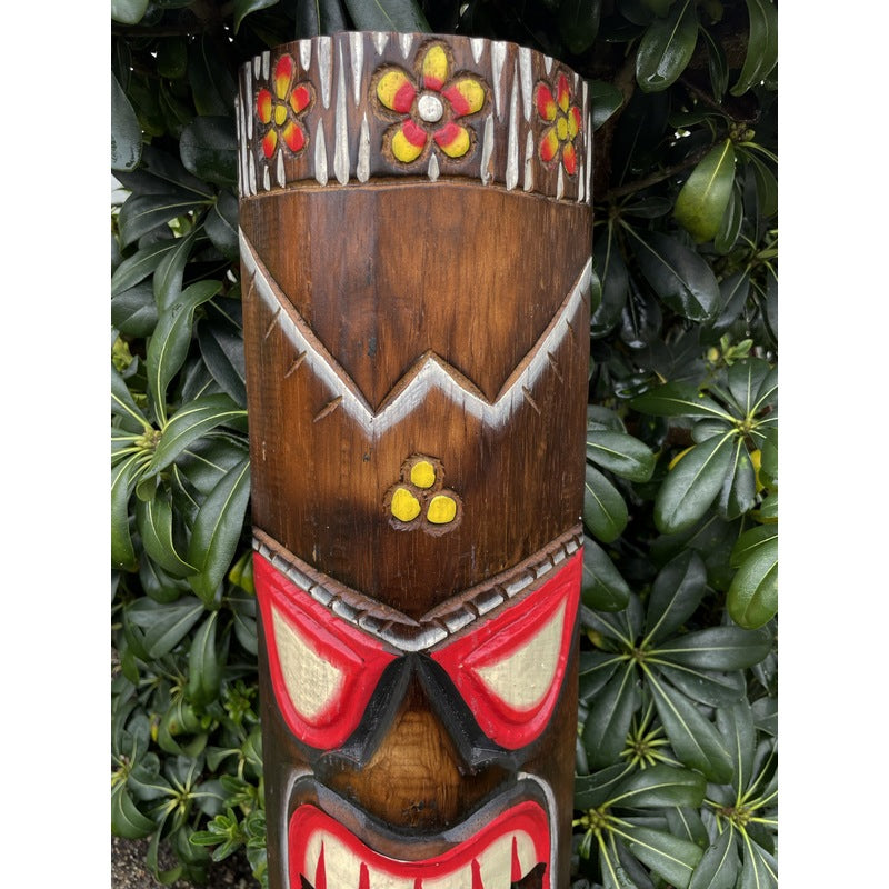 Luck with Plumeria | Hawaiian Mask 20"