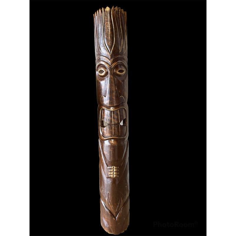 Smile Tiki Mask | Antique Finish 40"