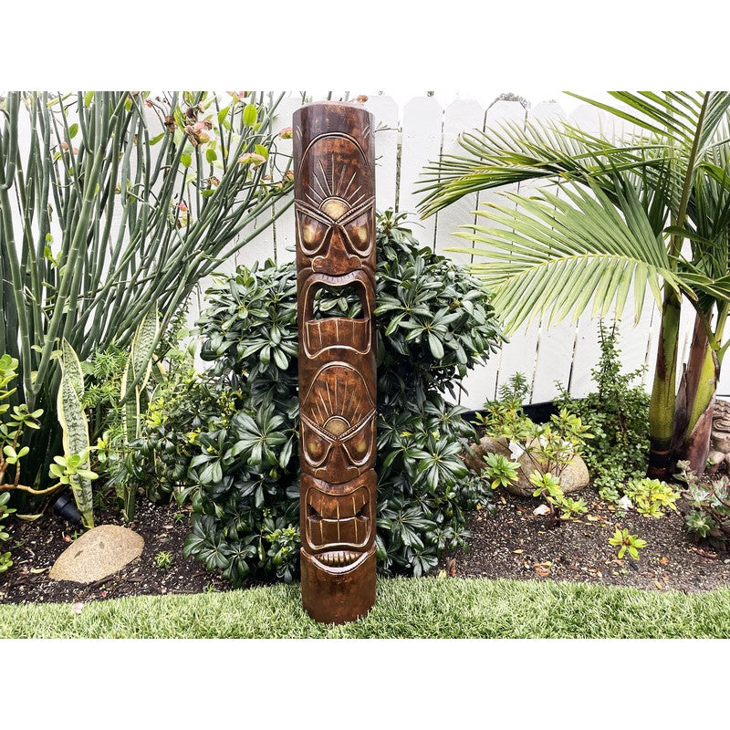 Happiness and Faith | Polynesian Mask 40"
