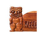 Welcome Sign w/ Two Tikis 15"