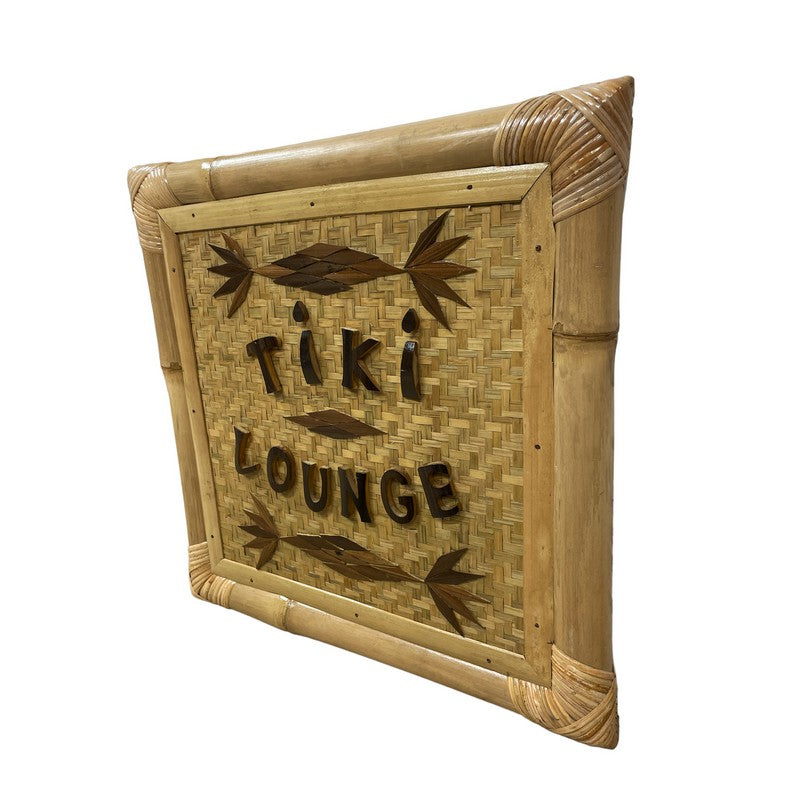 Tiki Lounge | Bamboo Sign 20"