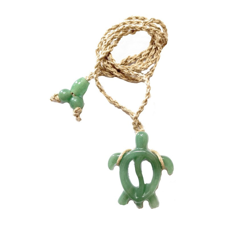 Jade Hawaiian Sea Turtle Necklace