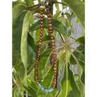 Koa and Imperial Jasper Necklace 18"