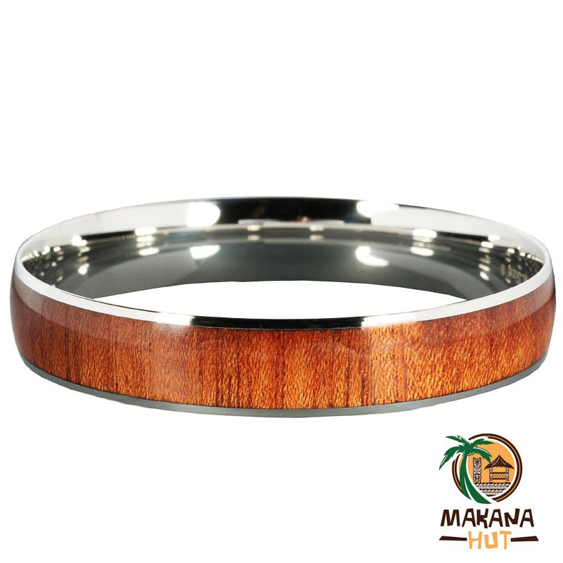 Wood Stainless Steel Bracelet 12mm - Makana Hut