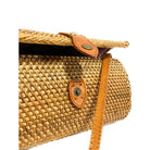 Natural Rectangular Rattan Handbag/Clutch