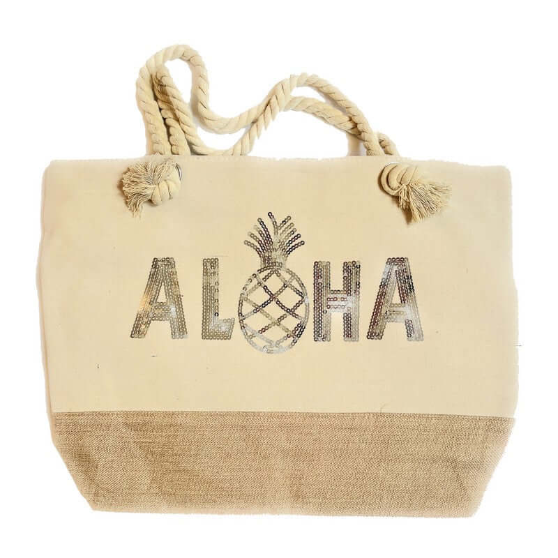 "Aloha" Pineapple Beach Bag or Tote