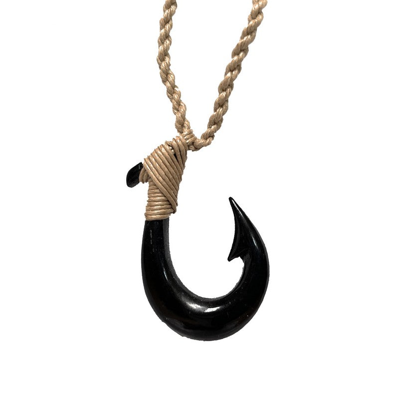 Bone Hawaiian Fish Hook Necklace – Charming Shark Retail
