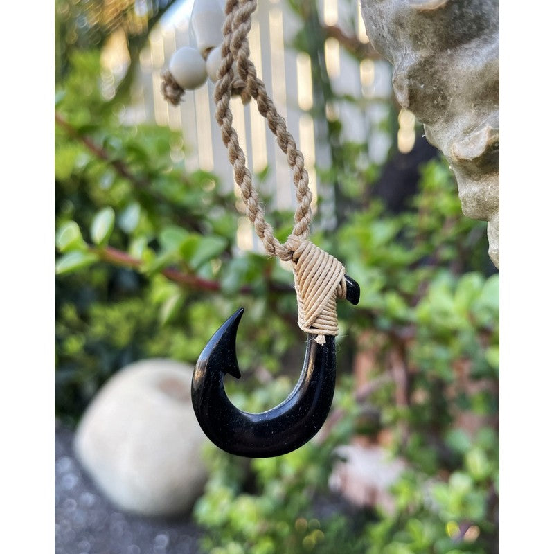 Black Bone Fish Hook | Hawaiian Makau