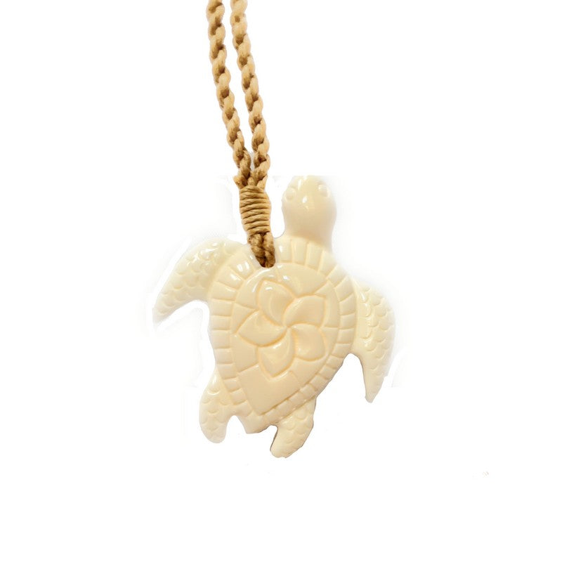 Carved Turtle Necklace - coastal obsession