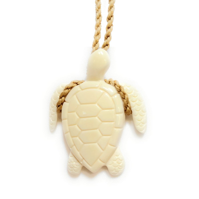 Buffalo Bone Sea Turtle Necklace