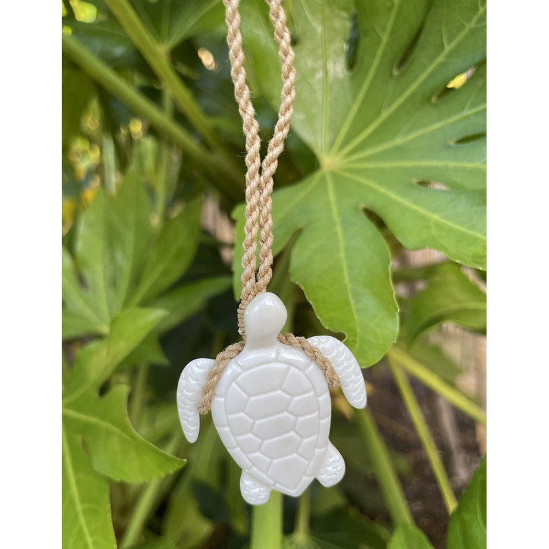 Unique Hawaiian Large Mom & Baby Sea Turtle Necklace, Hand Carved Genu –  Hawaii Treasures Shop