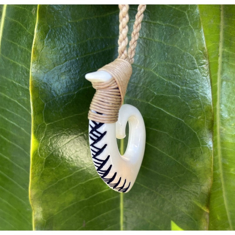 Hawaiian Fish Hook Necklace with Engravings