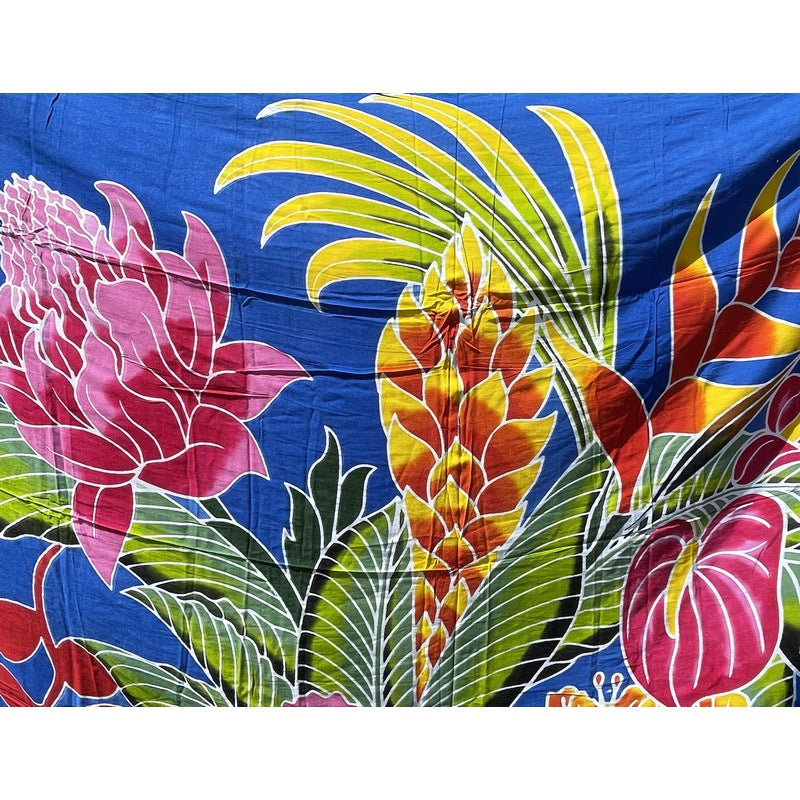 Hawaiian Flowers | Hand Painted Pareo