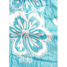 Hibiscus & Plumeria Tie Long Dress Aqua