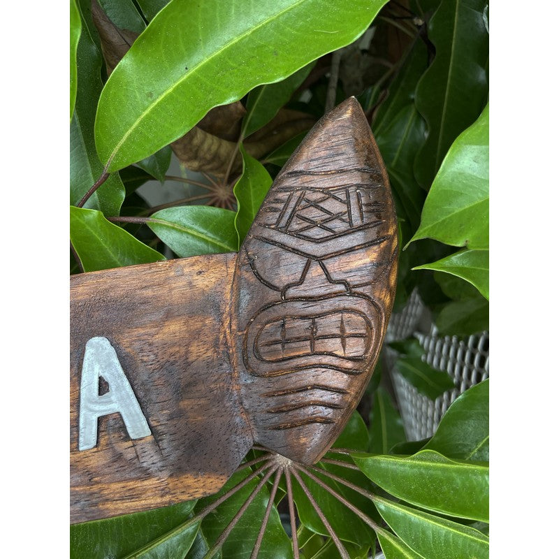 Aloha Pineapple w/ Tiki Surfboards | Tropical Sign