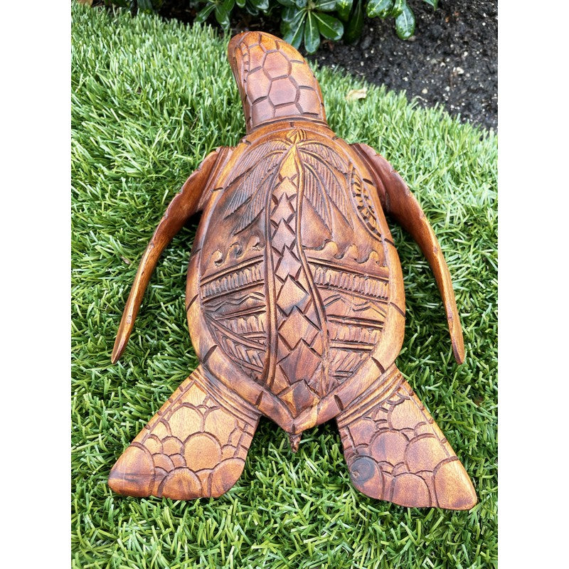 Hawaiian Sea Turtle with Palm Tree | Ocean Life 12"