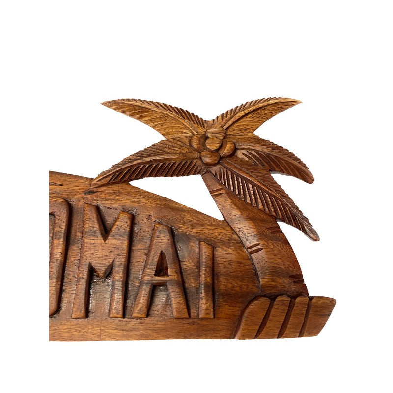 E Komo Mai with Two Palm Trees | Welcome Sign