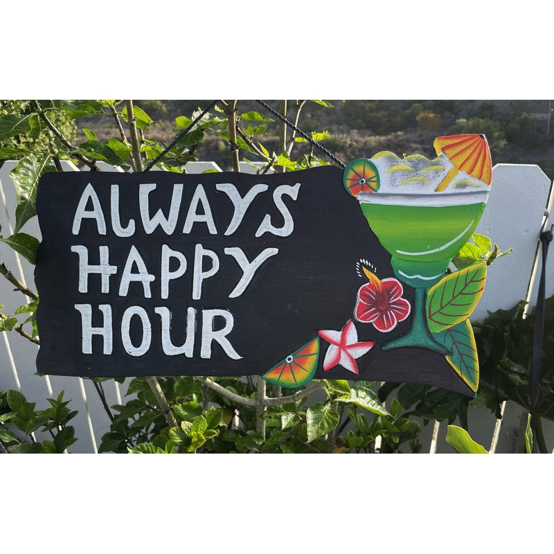 Always Happy Hour | Tropical Sign