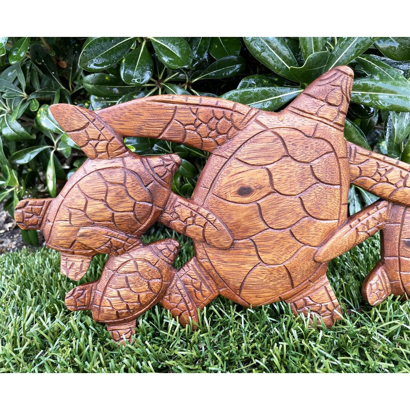 Turtle Ohana Wooden Welcome Sign 15"