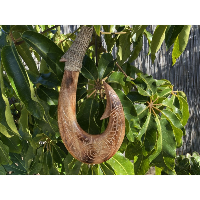 Hawaiian Fish Hook w/ Engravings | Hawaiian Home
