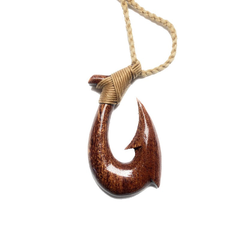 Koa Wood Fish Hook, Fish Hook Car Accessory, Hawaiian Gifts, Koa Wood, Wood Fish Hook, Fish Hook, 2024 Koa