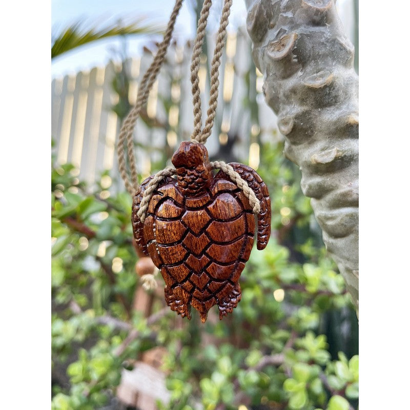 Koa Wood Honu Necklace