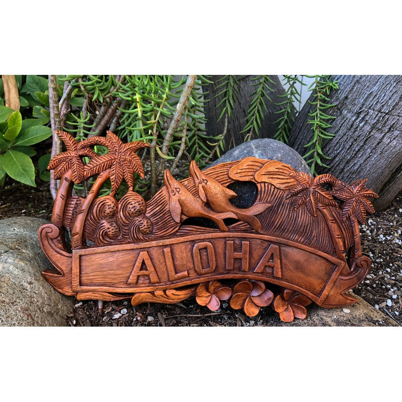 Aloha Sign with Dolphins | Hawaiian Home