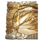 Surfing Scene | Carved Wall Plaque - Makana Hut