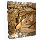 Surfing Scene | Carved Wall Plaque - Makana Hut