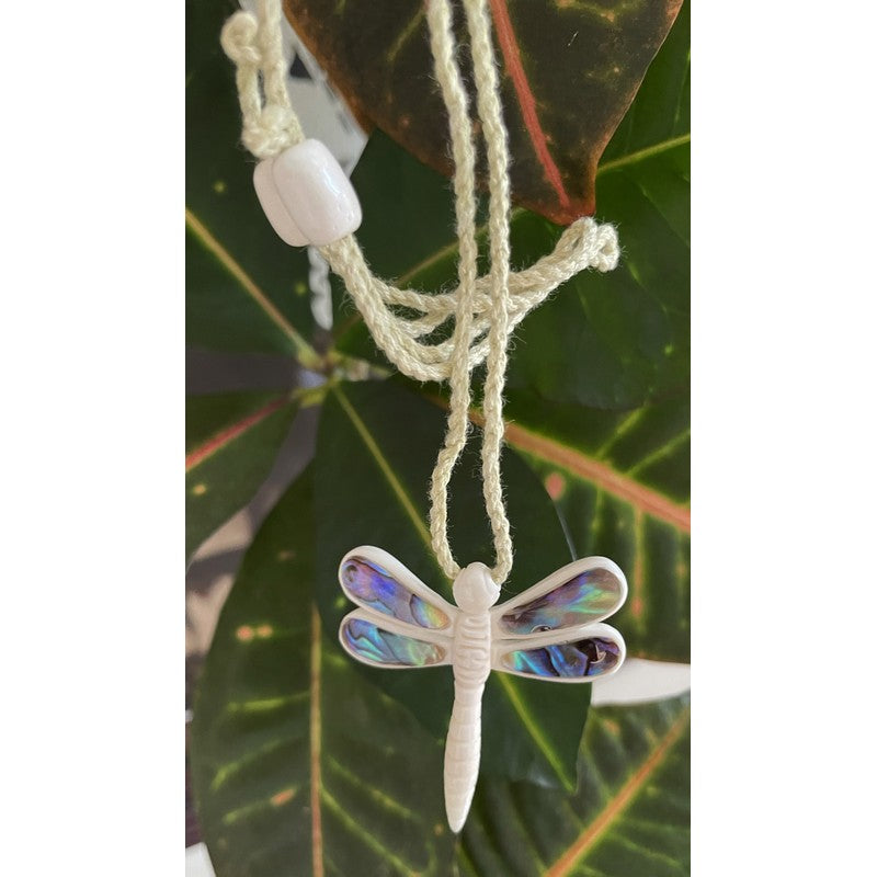 Dragonfly with Abalone Necklace