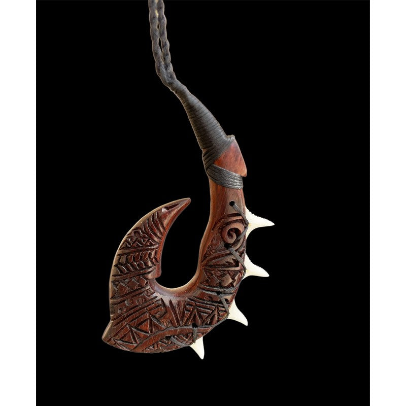 Hawaiian Fish Hook with Engravings (2 Sizes)