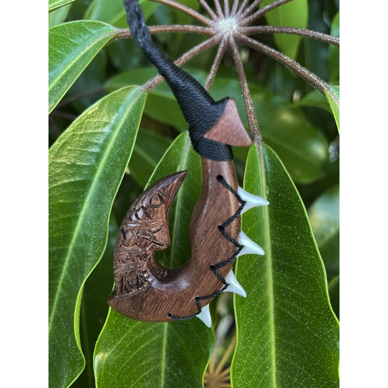 Hawaiian Fish Hook w/ Engravings (2 Sizes)