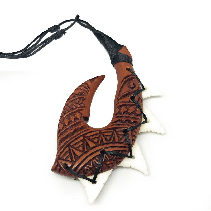 Hawaiian Fish Hook Necklace with Engravings