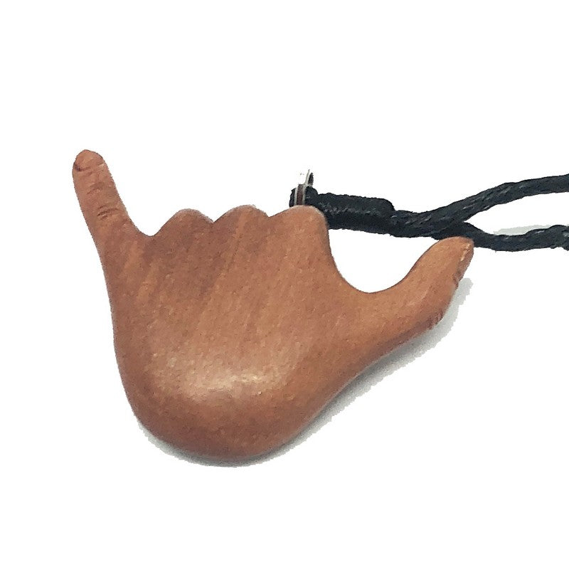Shaka Wood Necklace| Hawaiian Style