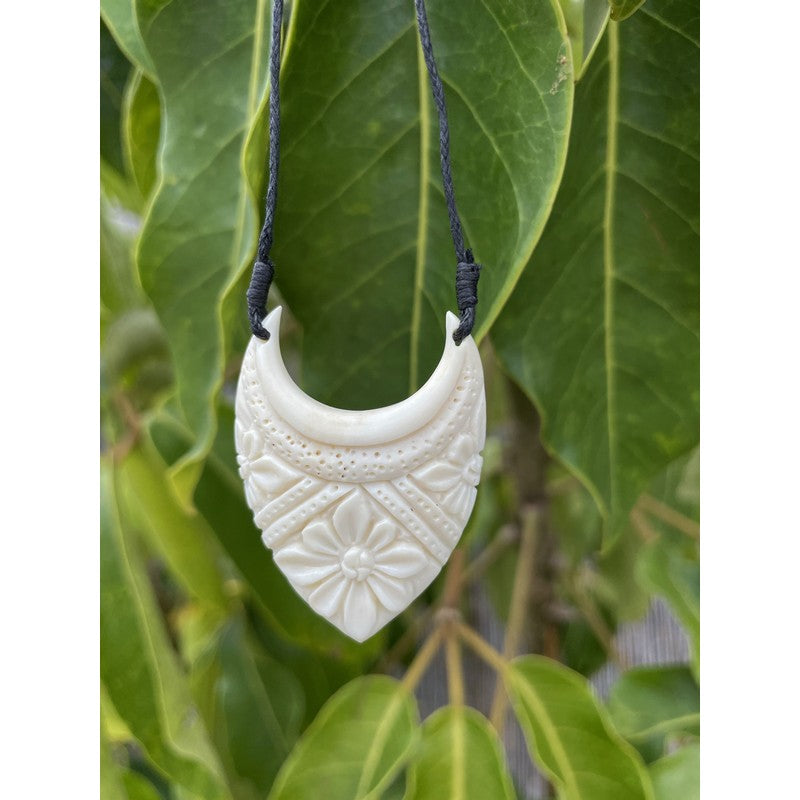 Bone Hawaiian Pendant | Tropical Jewelry