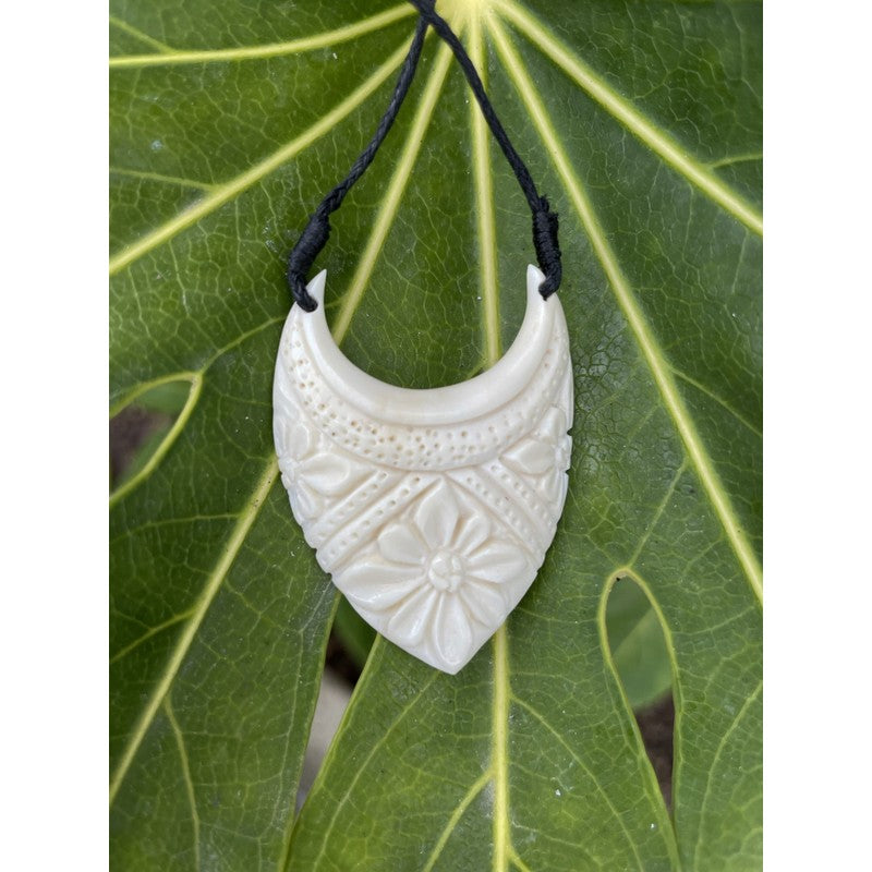 Bone Hawaiian Pendant | Tropical Jewelry