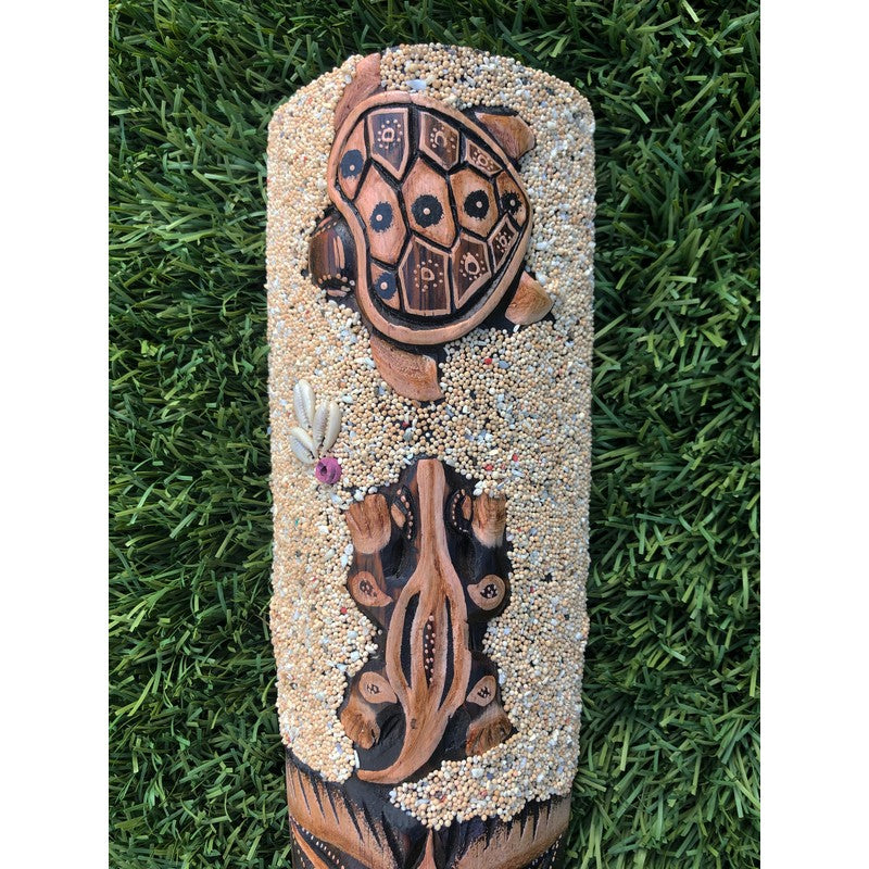 Honu and Gecko Mask | Tropical Décor 13"