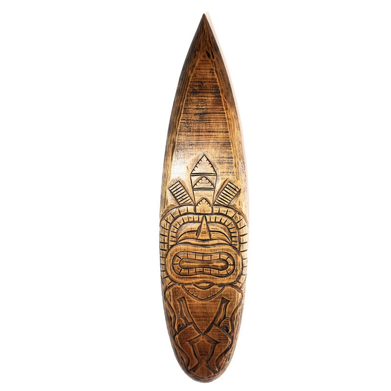 Surfboard with Tiki | Surf Sign 39"