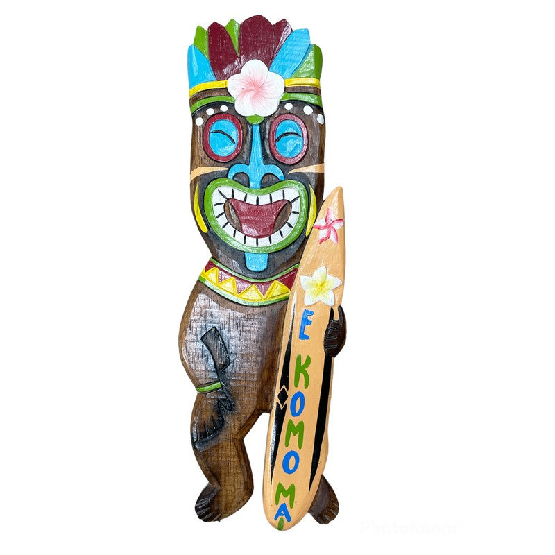 E Komo Mai with Surfboard | Welcome Sign