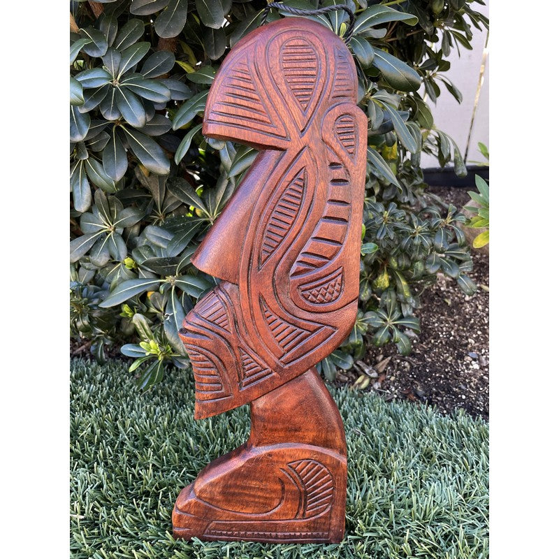 Polynesian Carved Wall Plaque 16"
